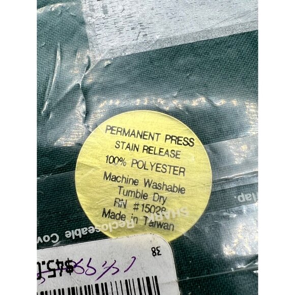 Eleganté Oval Tablecloth 60" X 102" Green Bardwil Linens 100% Polyester Easy Car - Picture 6 of 7